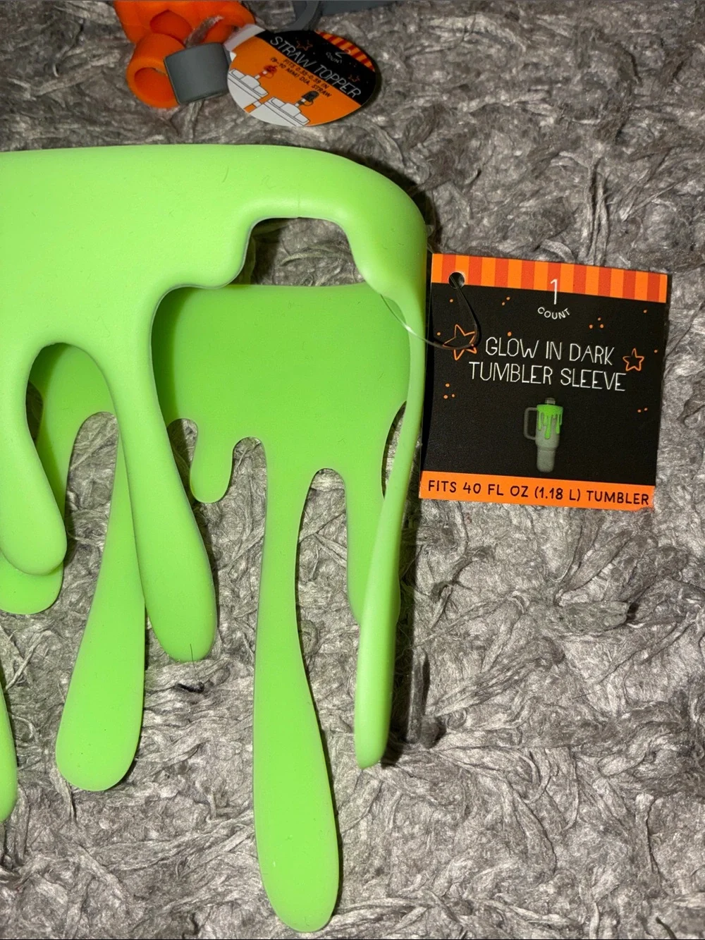 NWT 2026 Target Bullseye Playground Straw Toppers Tumbler green Sleeve Slime